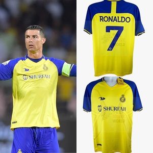 NEW 2023 Al Nassr FC Cristiano Ronaldo #7 MENS Soccer Jersey Saudi Arabian